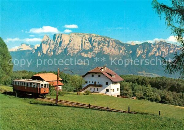 Rittnerbahn Rittenbahn gegen die Dolomiten
