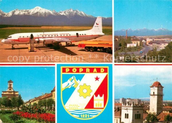 Poprad mit Flugzeug