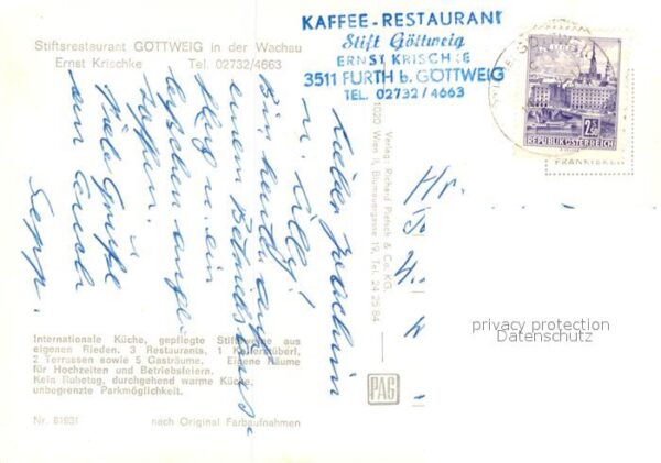 Wachau Oesterreich Stiftsrestaurant Göttweig – Bild 2