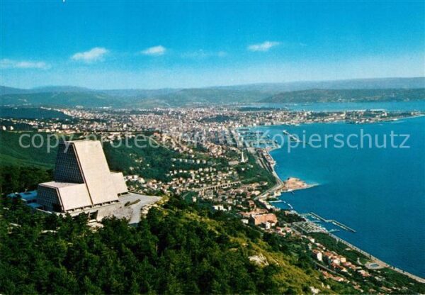 Trieste Fliegeraufnahme Tempio Nazionale a Mari