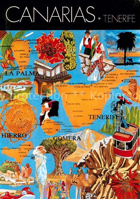 Tenerife Canarische Inseln Lageplan