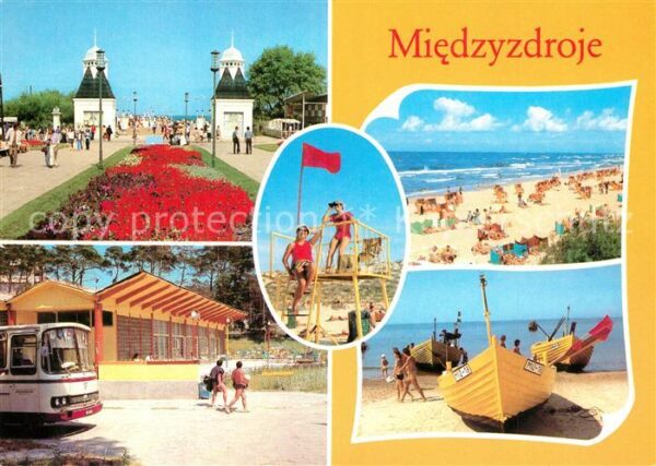 Miedzyzdroje Strand Seepromenade Boote