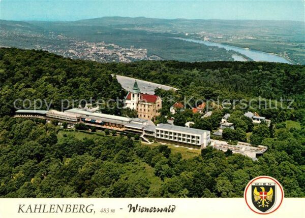 Kahlenberg Wien Fliegeraufnahme im Wienerwald