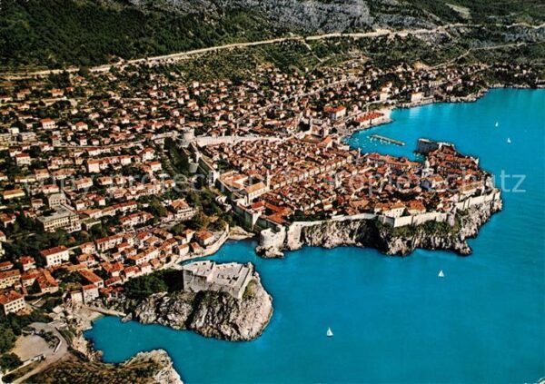 Dubrovnik Ragusa Fliegeraufnahme