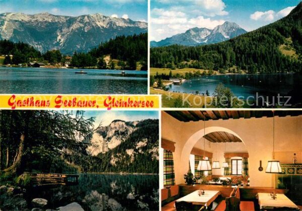 Gleinkersee Oberoesterreich Gasthaus Seebauer Seepartien