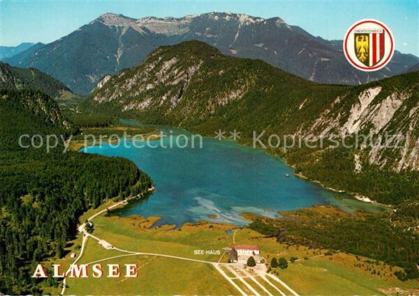 Almsee Fliegeraufnahme bei Grünau im Almtal