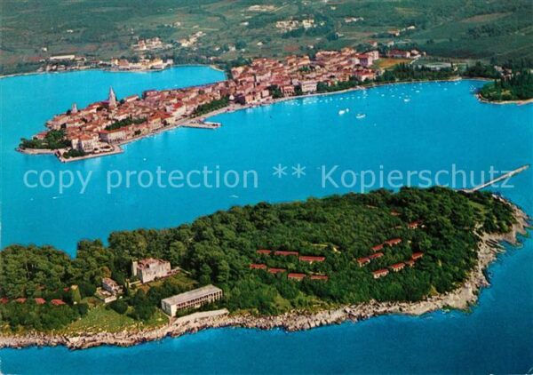 Porec Fliegeraufnahme Otok SV. Nikola