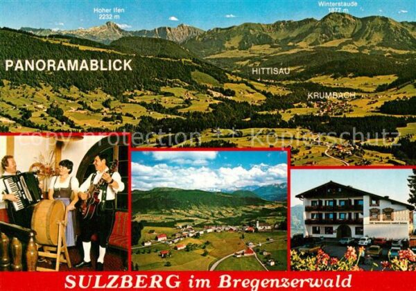 Sulzburg Bregenz Vorarlberg Fliegeraufnahme Hittisau Krumbach Gasth