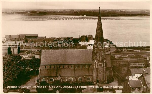 Caernarvon Christ Church Menai Straits Anglesea fr