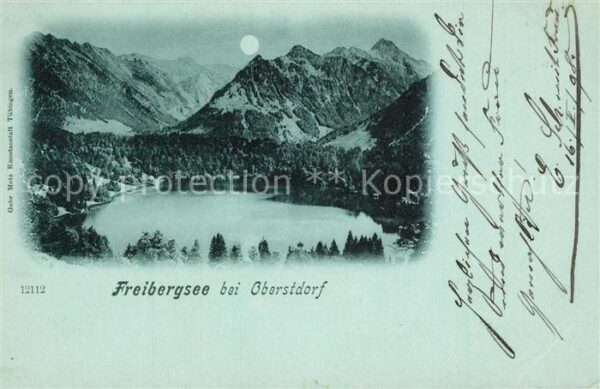 Oberstdorf Freibergsee Mondschein