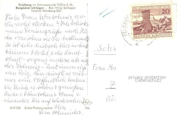 Feldberg Schwarzwald Berghotel Schlager – Bild 2