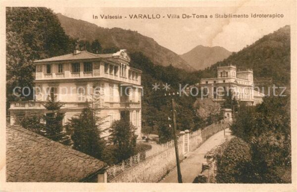 Varallo Sesia Villa de Toma Stabilimento Idroterapico