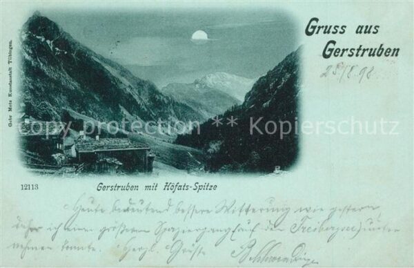 Gerstruben Höfatsspitze Mondschein