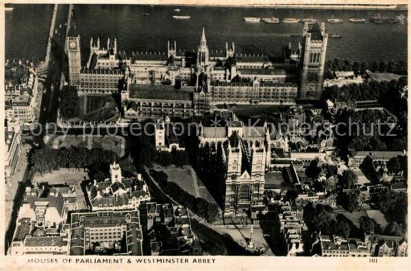 London Fliegeraufnahme Houses of Parliament We