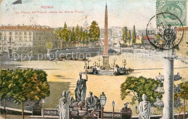 Roma Rom La Piazza del Popolo