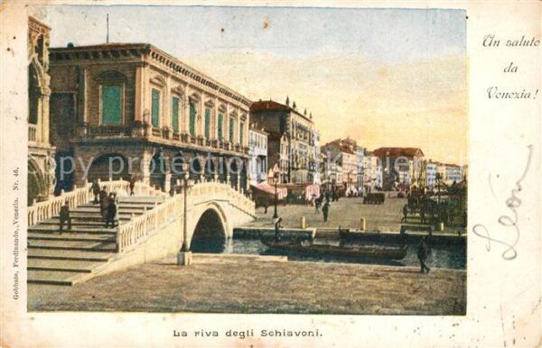 Venezia Venedig La riva degli Schiavoni