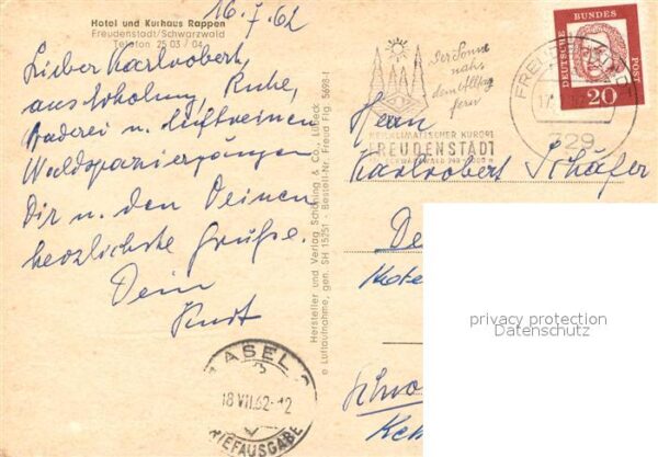 Freudenstadt Fliegeraufnahme Hotel Kurhaus Rappen – Bild 2