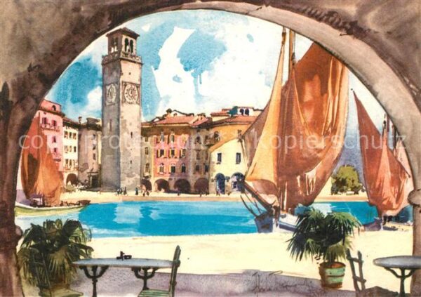 Riva del Garda Porto Künstlerkarte