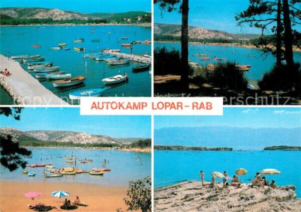 Rab Croatia Autokamp Lopar Strand Segelboote