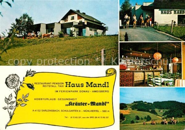 Sarleinsbach Restaurant Pension Reitstall Haus Mandl