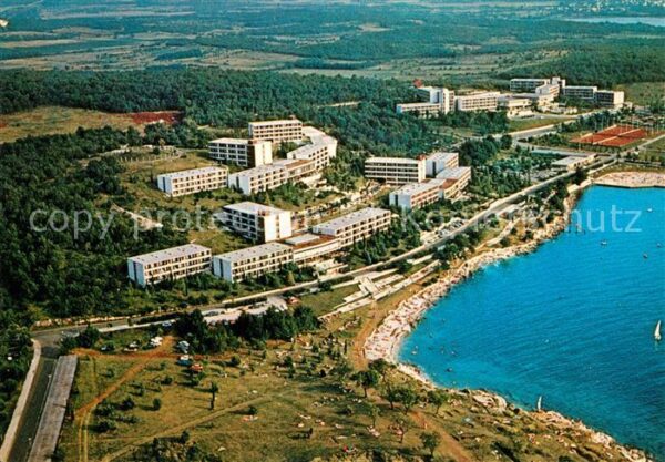 Porec Fliegeraufnahme Hotels Lotos Albatros