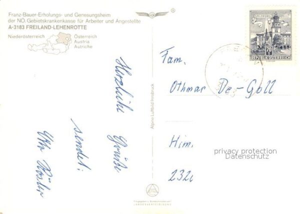 Lehenrotte Freiland Franz Bauer Erholungs Genesungsheim – Bild 2
