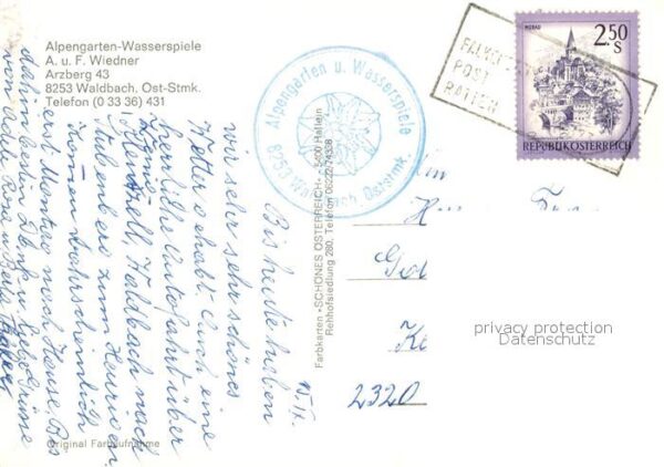 Waldbach Steiermark Alpengarten Wasserspiele – Bild 2