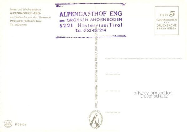Hinterriss Tirol Alpengasthof Eng – Bild 2