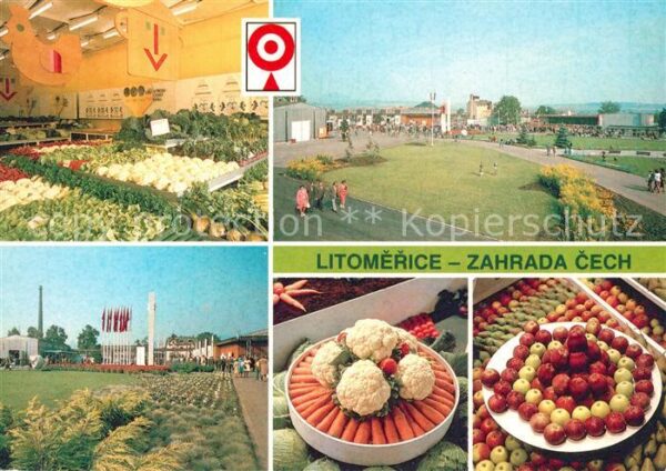 Litomerice Leitmeritz Nordboehmen Gem?semarkt Obstmarkt Panorama