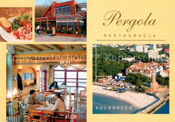 Kolobrzeg Polen Restauracja Pergola Fliegeraufnahme