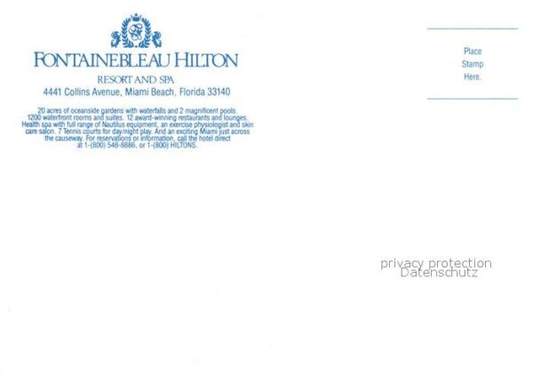 Miami Beach Fontainebleau Hilton Hotel – Bild 2