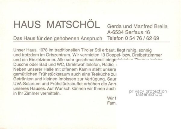 Serfaus Tirol Haus Matsch&#246l – Bild 2