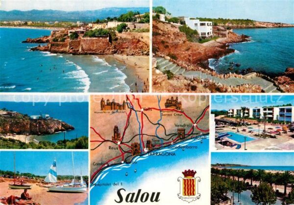 Salou Strand Fliegeraufnahme