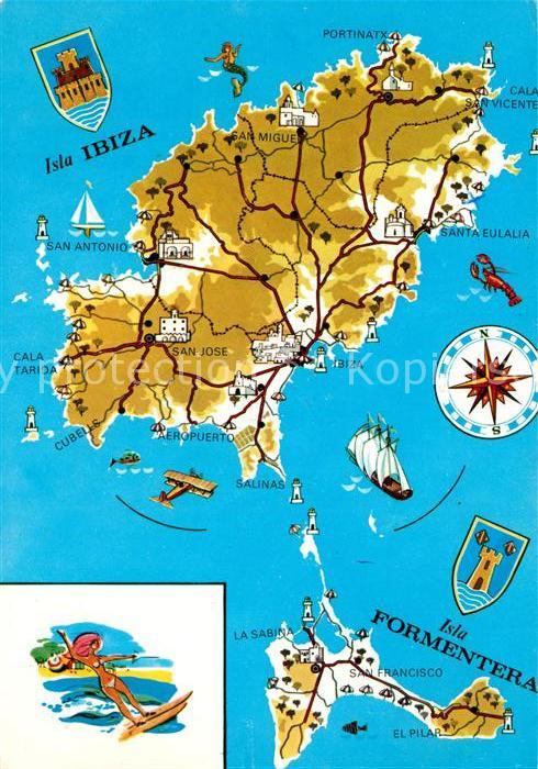 Formentera Panoramakarte Ibiza