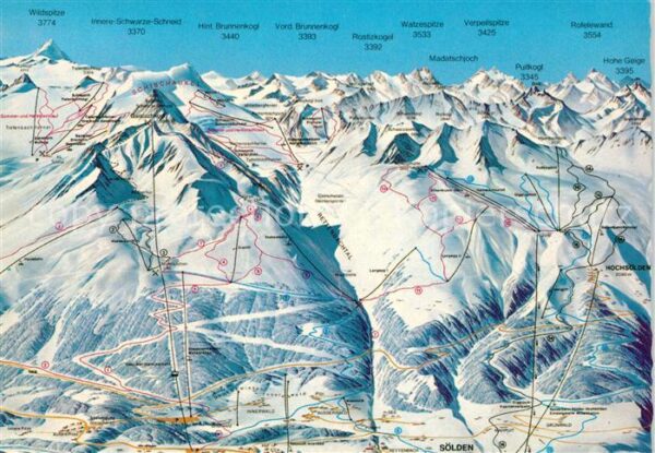 Soelden Oetztal Skipanorama
