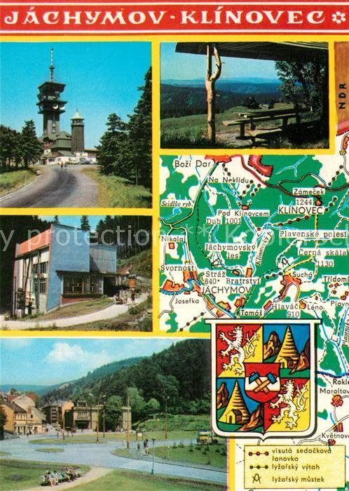 Jachymov Klinovec Panoramakarte