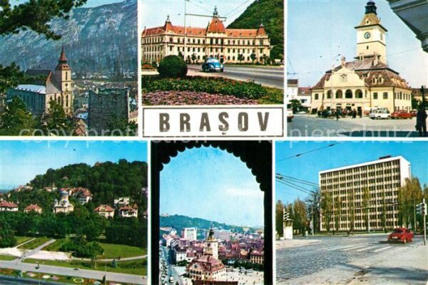 Brasso Brasov Kronstadt Kirche Rathaus Stadtansichten