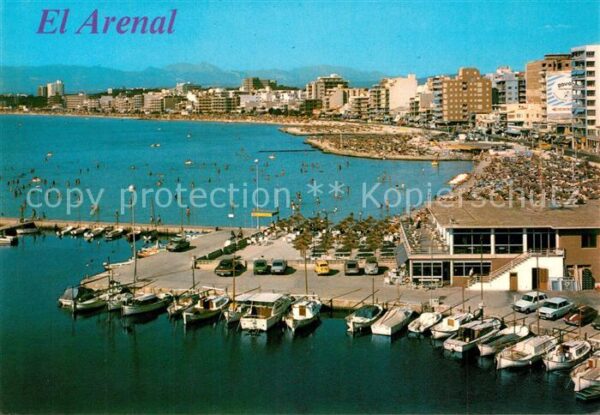 El Arenal Mallorca Fliegeraufnahme Hafen