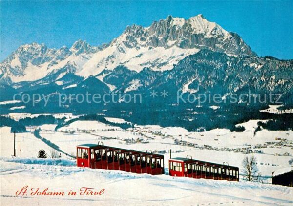 Johann Tirol Sankt Bergbahn Wilder Kaiser Winterpanorama