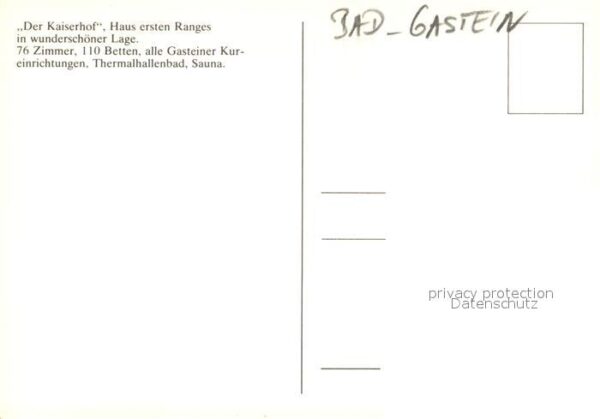 Gastein Bad Der Kaiserhof – Bild 2