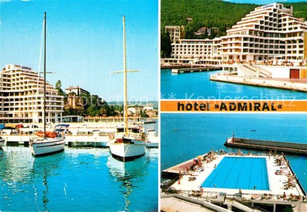 Opatija Abbazia Hotel Admiral Schwimmbad Hafen
