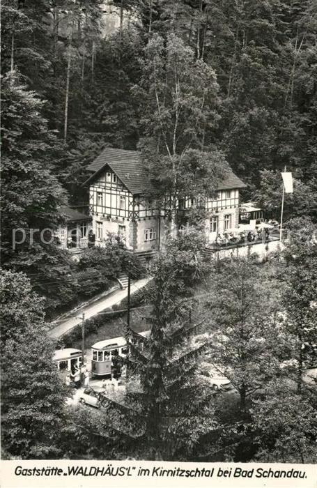 Bad Schandau Gaststätte Waldhäusl im Kirnitzschtal