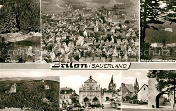 Brilon Strandbad Fliegeraufnahme Haus Höhenelm