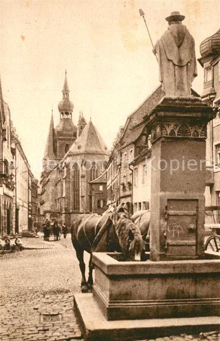 Alt St Wendel Dom mit Wendelinusbrunnen