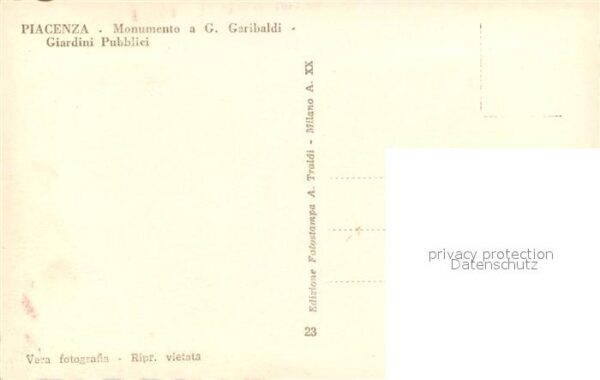 Piacenza Munumento a G Garibaldi Giardini Pubbli – Bild 2