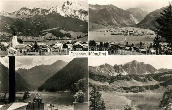 Tannheim Tirol Panorama Teilansichten