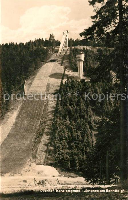 Oberhof Thueringen Kanzlersgrund Schanze am Rennsteig