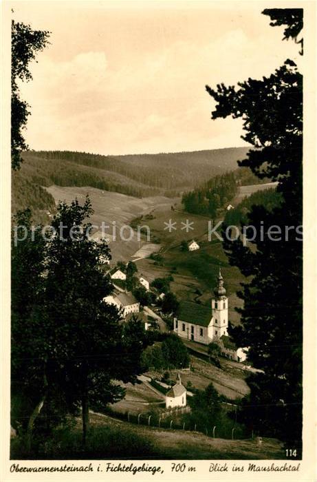 Oberwarmensteinach Blick ins Mausbachtal