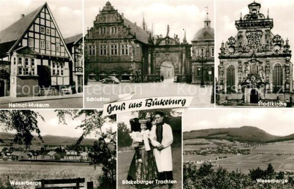 Bueckeburg Heimatmuseum Schlosstor Stadtkirche Wes