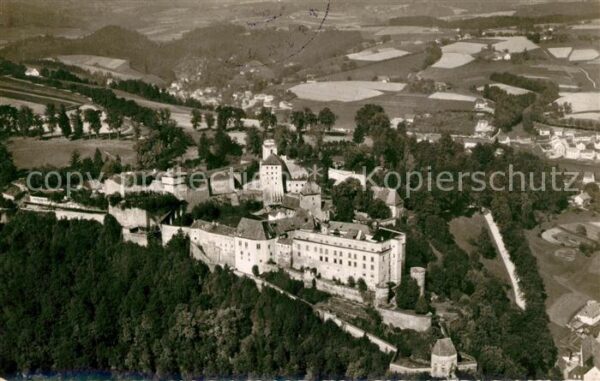 Passau Fliegeraufnahme mit Feste Oberhaus